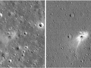 NASA公布以色列飞船登月坠毁现场图，网友：史上最贵刮蹭！
