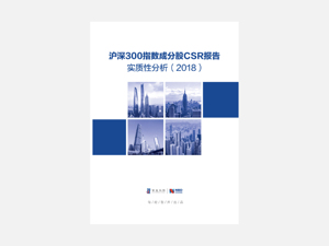2018沪深300指数成分股CSR报告实质性分析报告