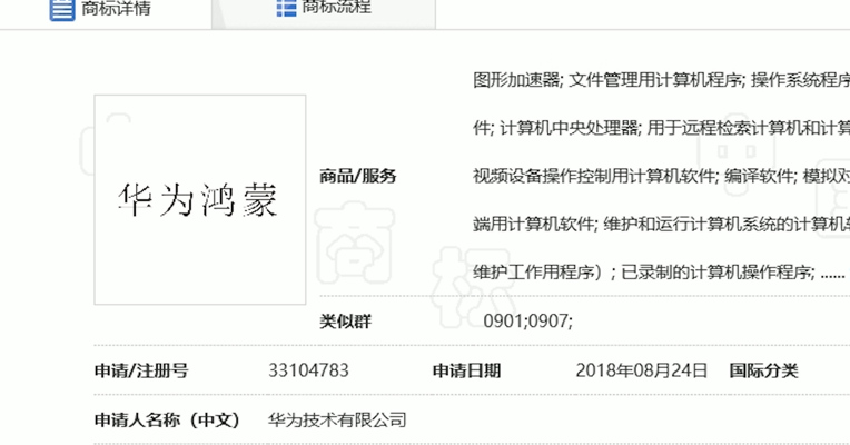 视频 | 国家知识产权局：华为已经申请 #华为鸿蒙注册商标#