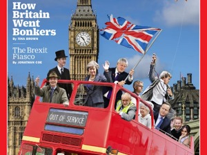 《时代》周刊公布最新国际版封面：英国是如何变疯狂的