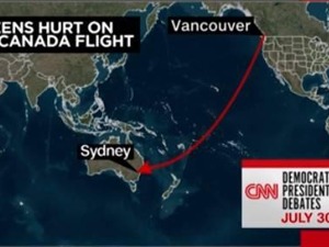 加拿大航空一航班空中发生剧烈颠簸，至少35人受伤