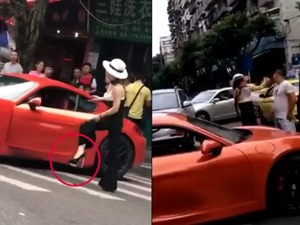 保时捷女司机当街掌掴男司机，被反打耳光...警方通报来了！