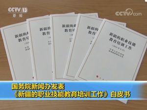 国新办发表《新疆的职业技能教育培训工作》白皮书
