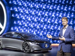 奔驰多款电动车型亮相法兰克福车展  VISION EQS概念车全球首发