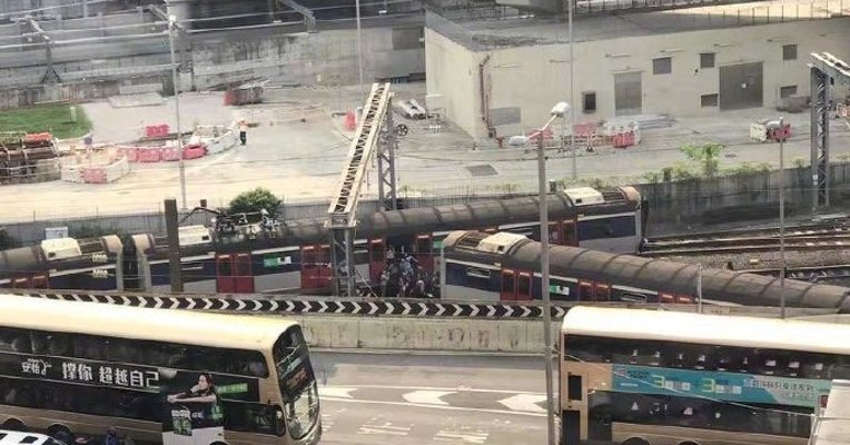 港铁发生列车出轨事故，红磡站关闭