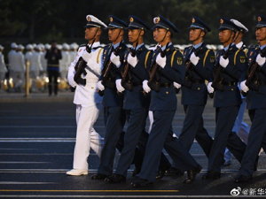 参加国庆阅兵的全体受阅官兵集结完毕