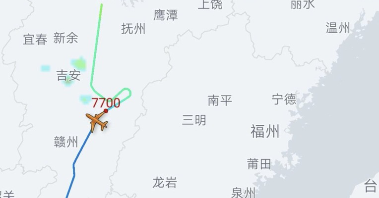 突发！东方航空MU5352航班发生意外 挂出7700代码 