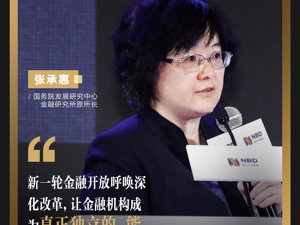 国务院发展研究中心金融研究所原所长张承惠：新一轮金融开放需要建立改革新范式