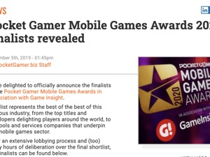 一带一路机遇下游戏出海势头强劲  中国多家游戏入围Pocket Gamer榜单