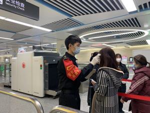 今日起成都地铁将在16个重点车站检测体温