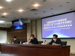 成都发布新经济企业融资专员计划 开展新经济企业线上贷款融资对接会