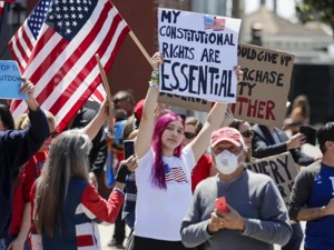 确诊人数超过70万！美国多地爆发抗议反对“居家令”，特朗普鼓动“解放”三州