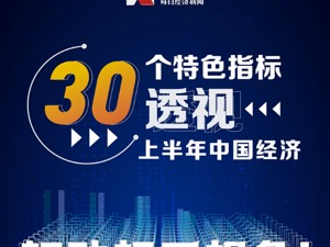 灯光指数、电力指数、快递指数……30个特色指标透视上半年中国经济，结果超出你想象！