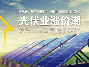 光伏产业“涨声”四起！多晶硅涨了七成，龙头企业股价跟随疯涨，分析师感慨“活久见”