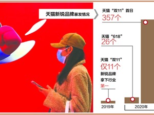 一天诞生357匹“黑马”！ “双11”天猫新品牌现象级爆发
