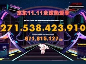 京东双11累计下单金额2715亿创纪录，物流开放业务增长102%