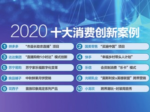 2020十大消费创新案例评选揭晓：公益创新成特色