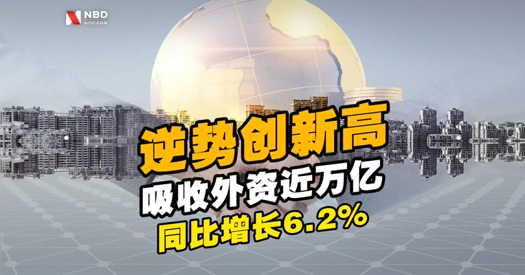逆势创新高！#2020我国吸收外资近万亿#，同比增长6.2%