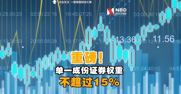 重磅！沪深交易所发布指数基金开发指引：单一成份证券权重不超过15%