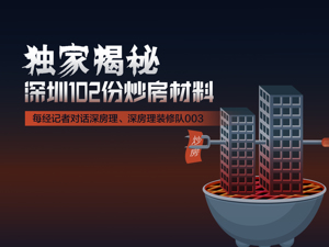 深圳房产圈大地震！深喉曝光102份炒房材料，多位大V在列，独家对话也来了