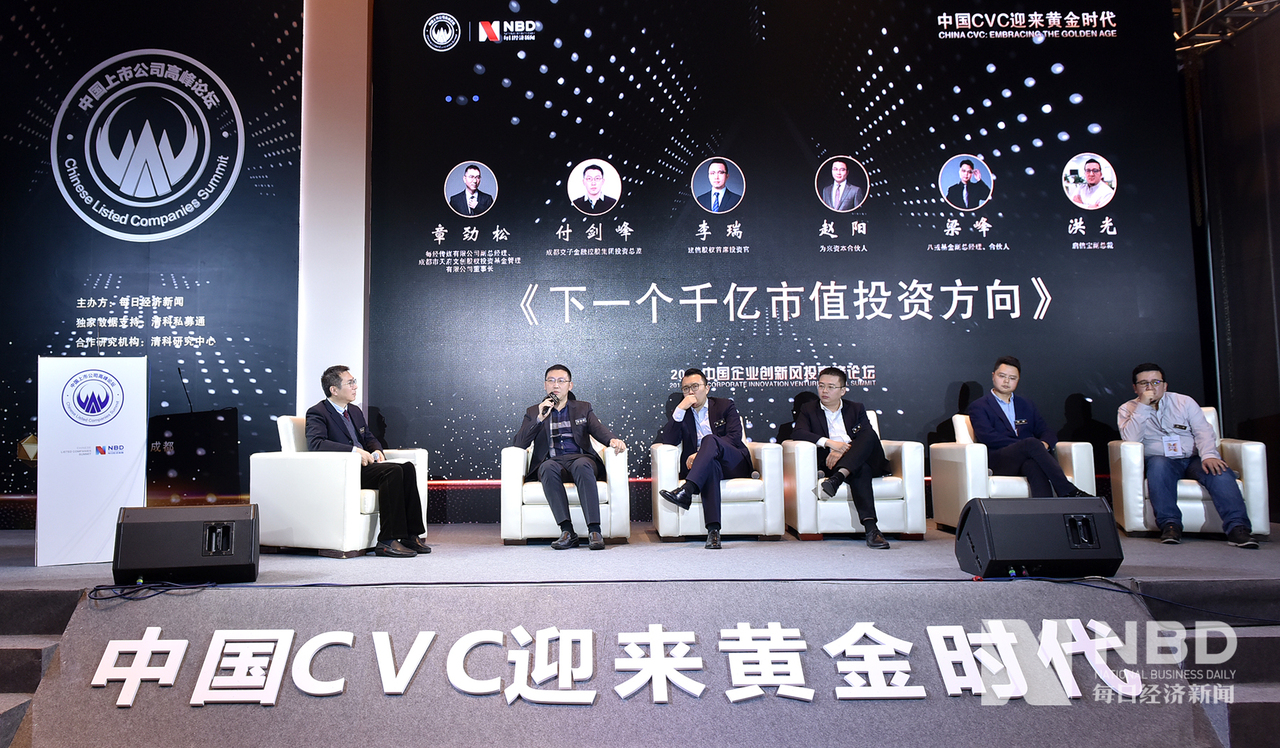 圆桌对话｜下一个千亿市值投资方向
对话主持人：
章劲松｜每经传媒副总经理、成都市天府文创股权投资基金管理公司董事长
对话嘉宾：
付剑峰｜成都交子金融控股集团投资总监
李瑞｜建信股权首席投资官
赵阳｜为来资本合伙人
梁峰｜八戒基金副总经理、合伙人
洪光｜启信宝副总裁